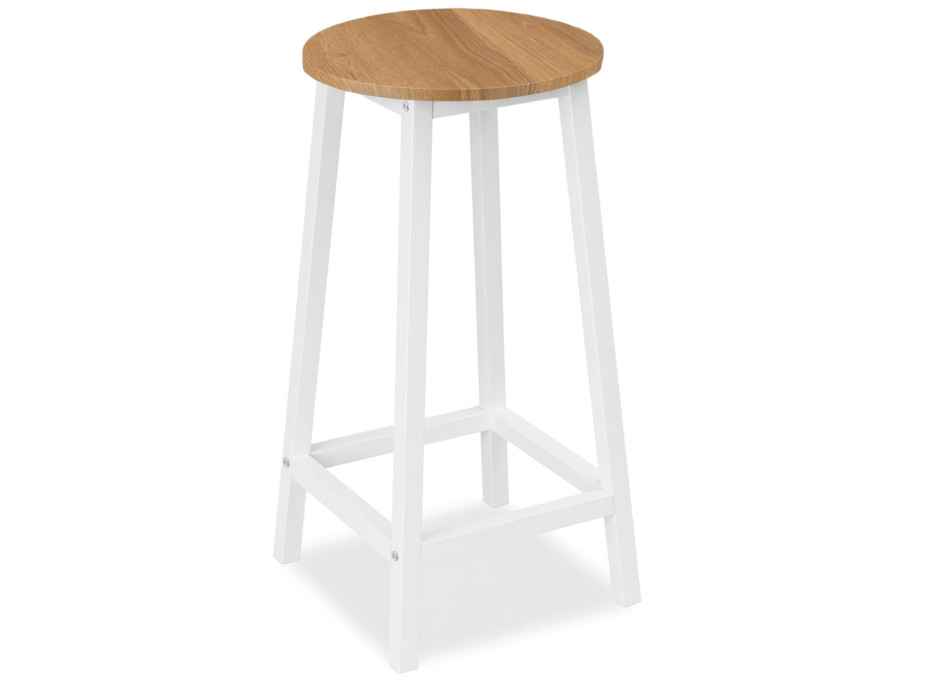 Barová židle FLINT Modern oak - dub/bílá
