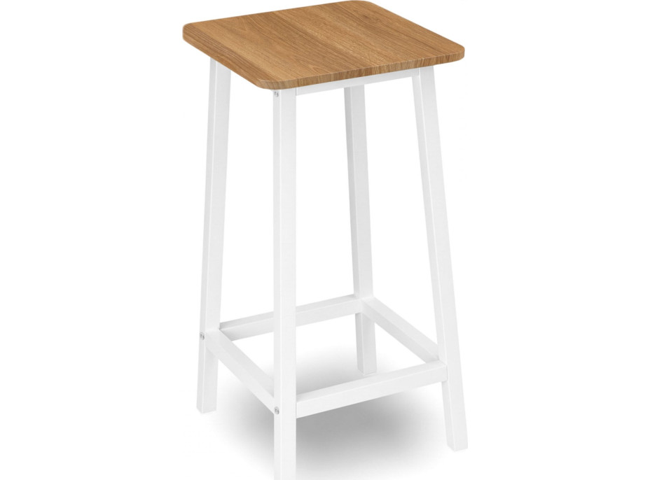 Barová židle KENT Modern oak - dub/bílá