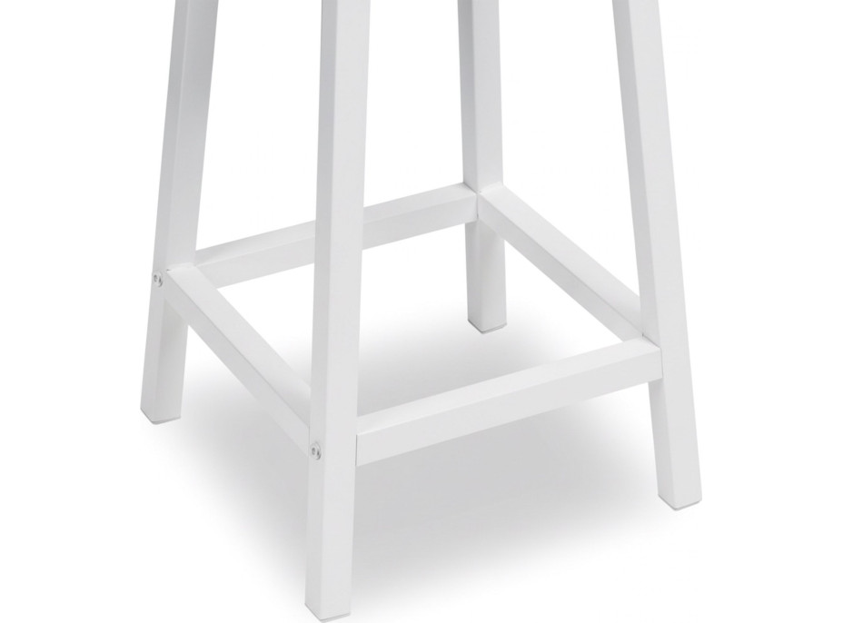 Barová židle KENT Rustic - stařený dub/bílá