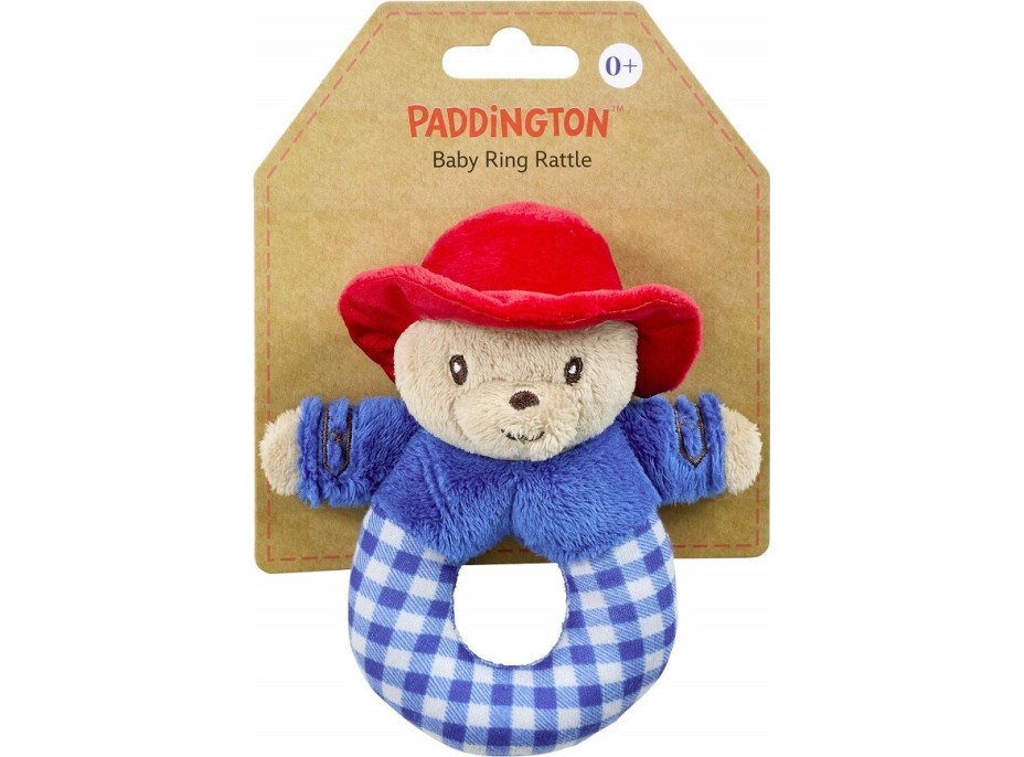 Rainbow Plyšové chrastítko Paddington modré