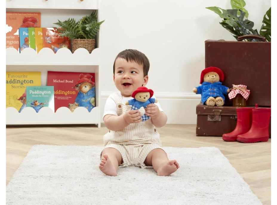 Rainbow Plyšové chrastítko Paddington modré