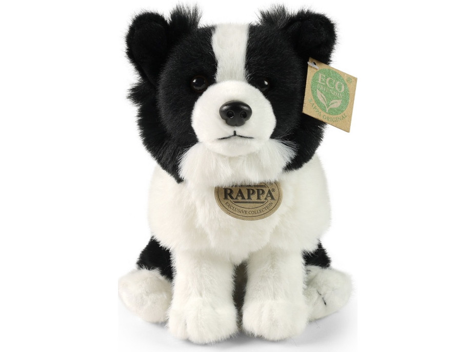 Rappa Plyšový pes border kolie 23 cm SOFT COLLECTION, ECO-FRIENDLY