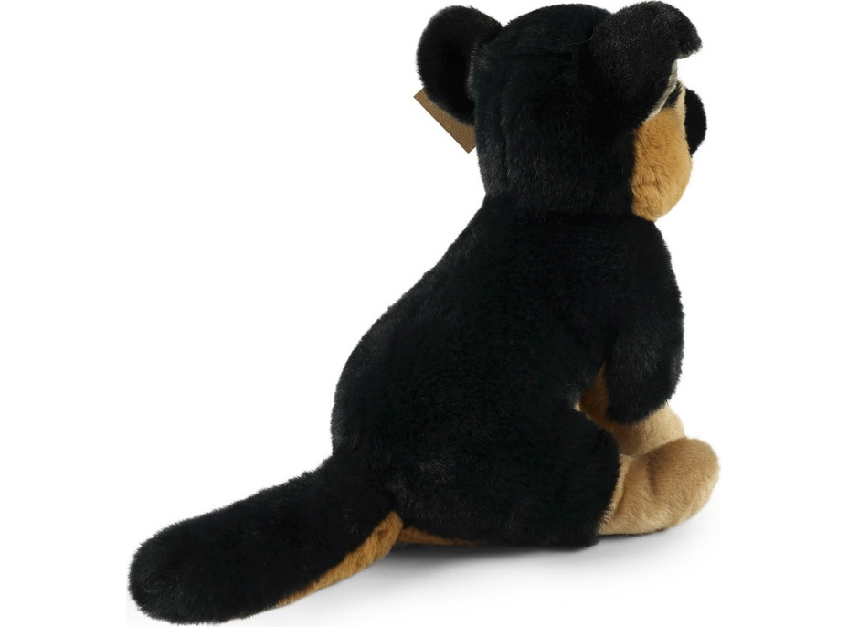 Rappa Plyšový pes německý ovčák sedící 23 cm SOFT COLLECTION, ECO-FRIENDLY