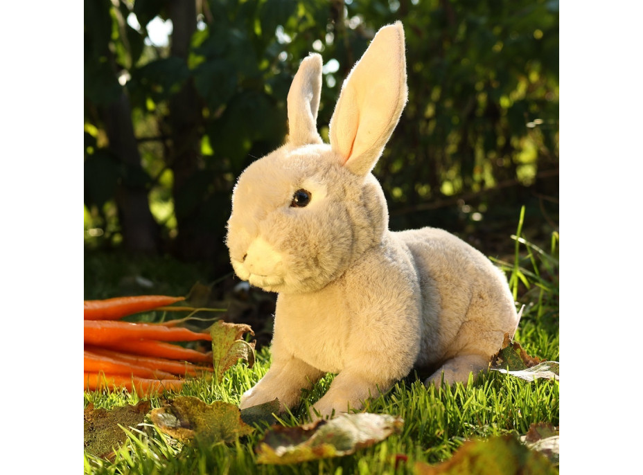 Rappa Plyšový králík šedý 23 cm SOFT COLLECTION, ECO-FRIENDLY