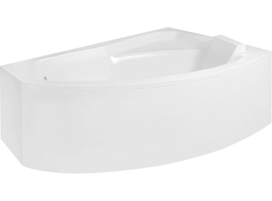 Asymetrická vana RIMA 160x100 cm - bez nožiček, pravá