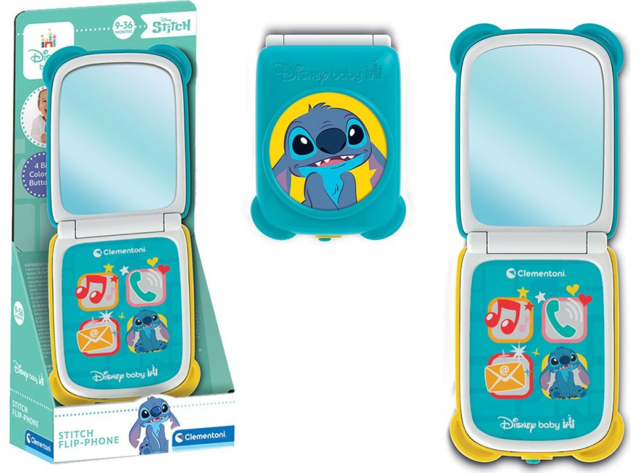 CLEMENTONI BABY Stitchův skládací Smartphone