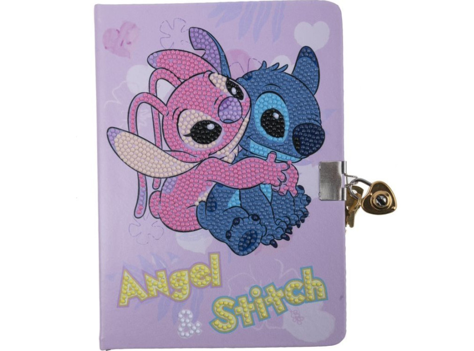 Crystal Art blok se zamykáním - Stitch a Angel