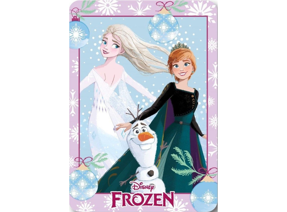 Dětská deka POLAR 100x140 cm - Frozen - Anna, Elsa a Olaf