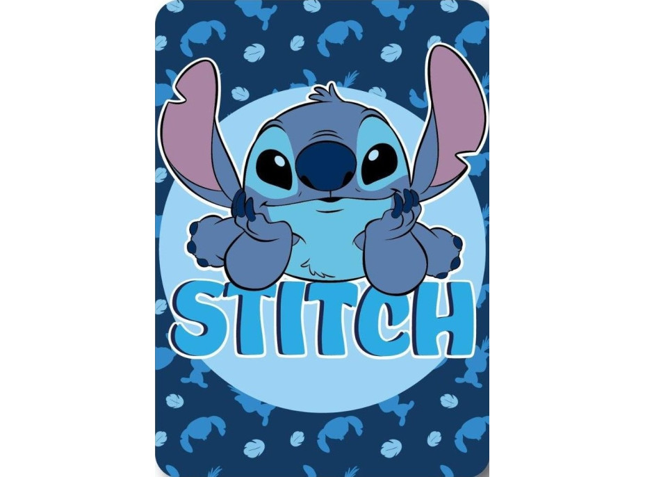 Dětská deka POLAR 100x140 cm - Stitch - modrá