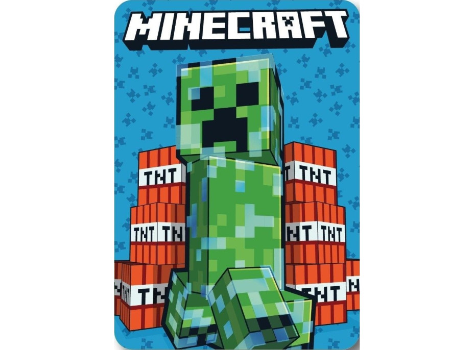 Dětská deka POLAR 100x140 cm - Minecraft - Creeper