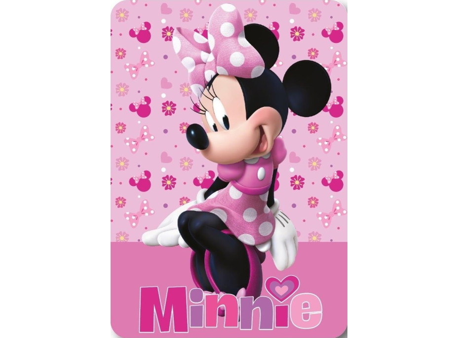 Dětská deka POLAR 100x140 cm - Minnie - růžová