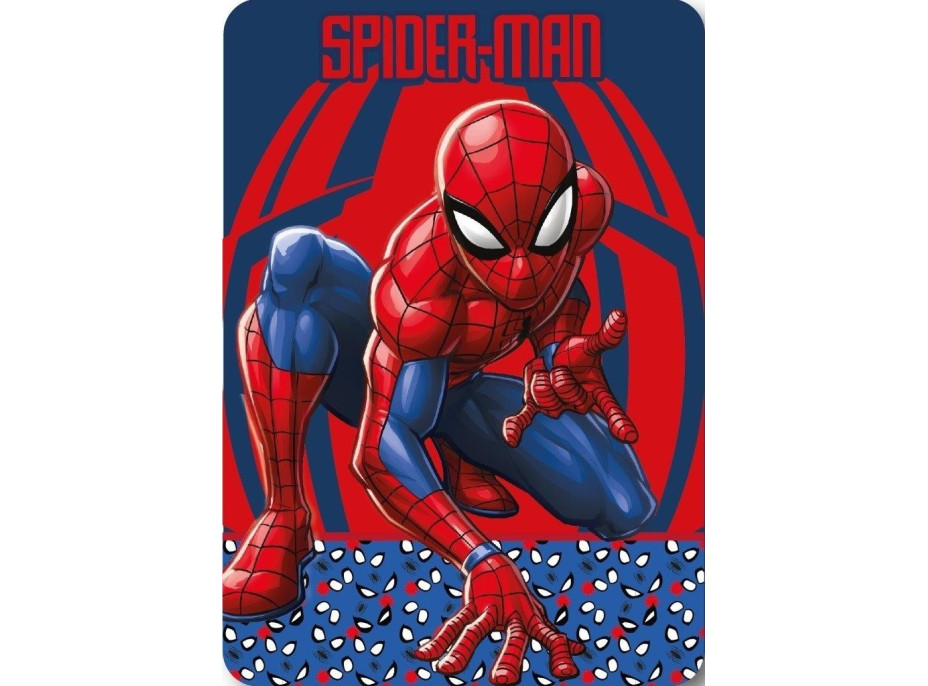 Dětská deka POLAR 100x140 cm - Spider-man - červená/modrá