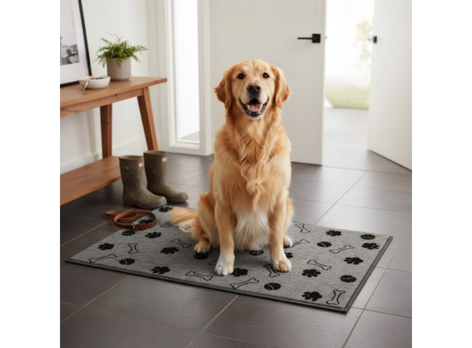 Koberec pro psy DOG REST 50x80 cm - šedý