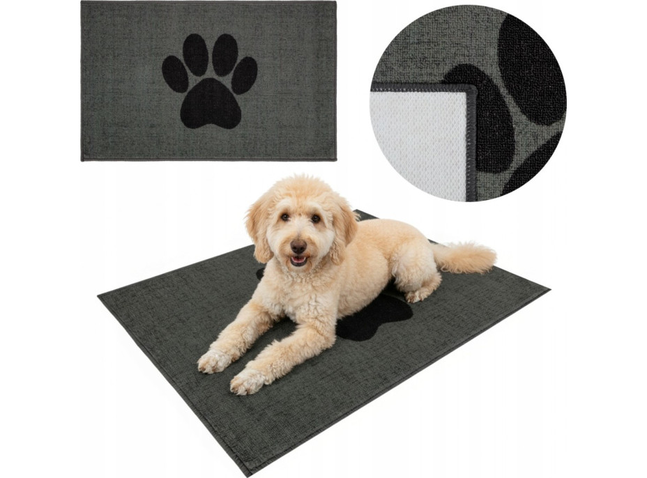 Koberec pro psy PUPIL PAD 50x80 cm - šedý
