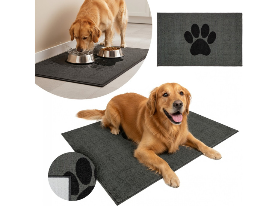 Koberec pro psy PUPIL PAD 50x80 cm - šedý