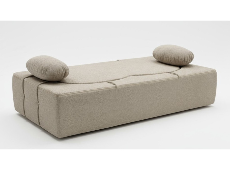 Pěnová pohovka BILL 200 - rozkládací - béžová