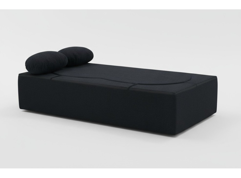 Pěnová pohovka BILL 200 - rozkládací - černá