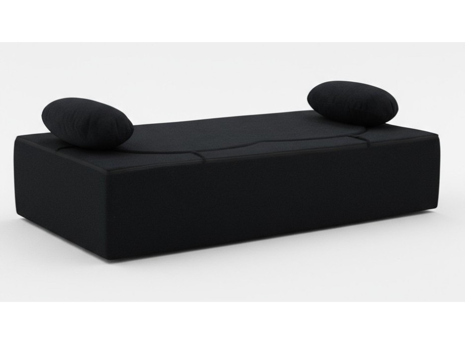 Pěnová pohovka BILL 200 - rozkládací - černá