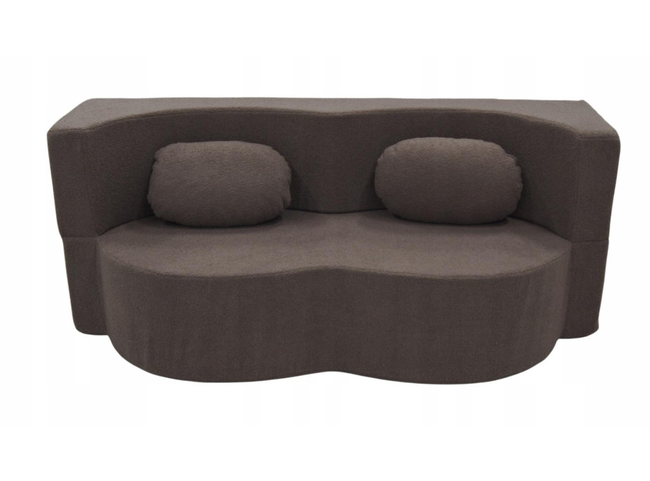 Pěnová pohovka BILL 200 - rozkládací - hnědá