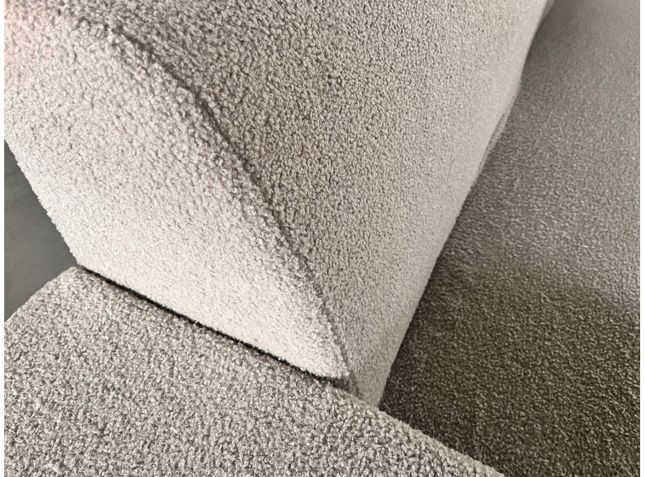 Pěnová pohovka LIVIA 200 - rozkládací - béžová