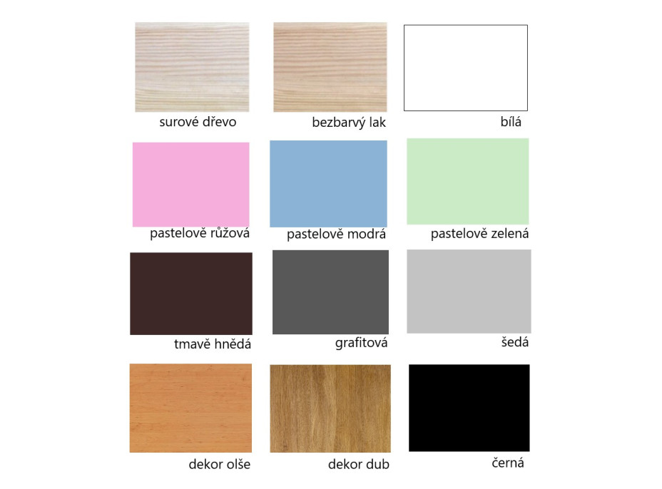 Dětská patrová postel z masivu borovice LEGEND se šuplíky - 200x90 cm