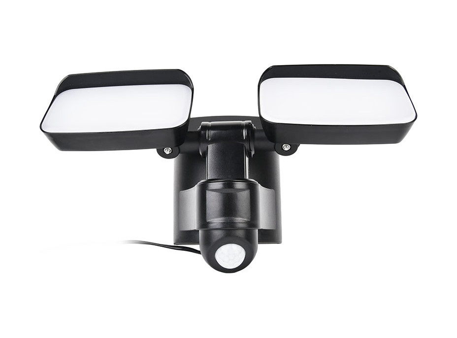 Solight LED solární osvětlení se senzorem, 9W, 850lm, 4000K, Li-Ion, černá