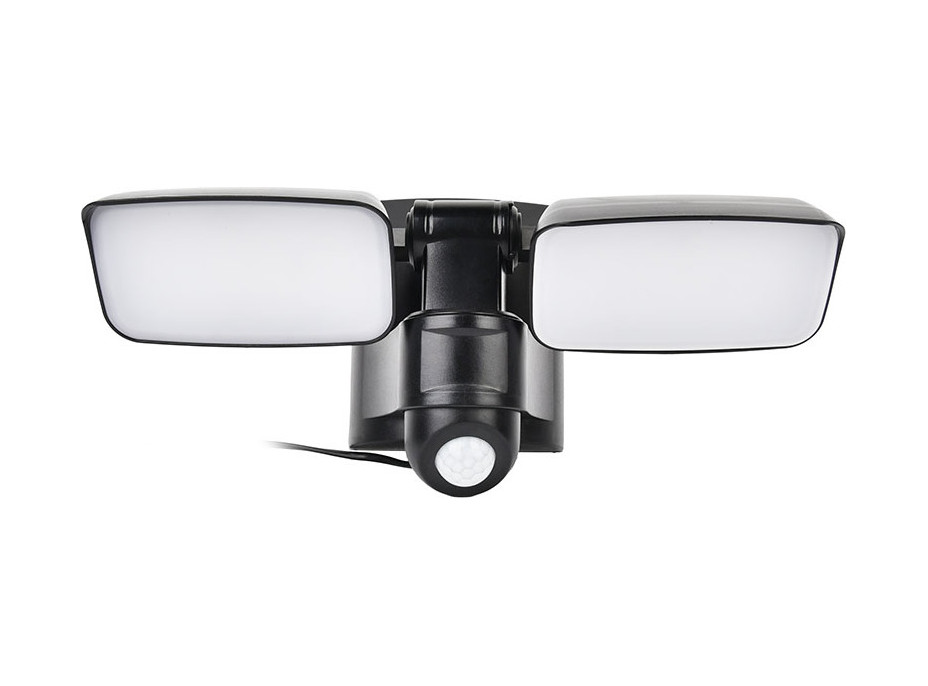 Solight LED solární osvětlení se senzorem, 9W, 850lm, 4000K, Li-Ion, černá