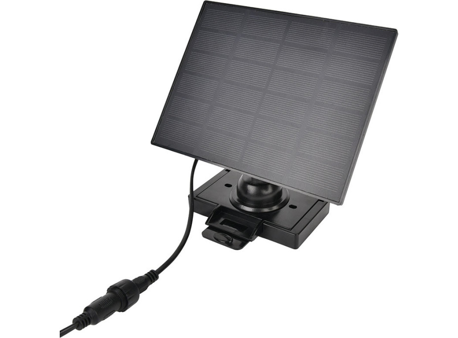 Solight LED solární osvětlení se senzorem, 9W, 850lm, 4000K, Li-Ion, černá