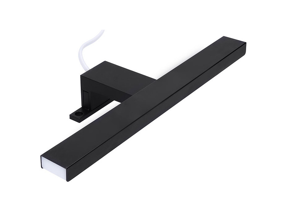 Solight LED koupelnové osvětlení nad zrcadlo 3v1, 7W, 455lm, 4000K, IP44, 40cm, černá