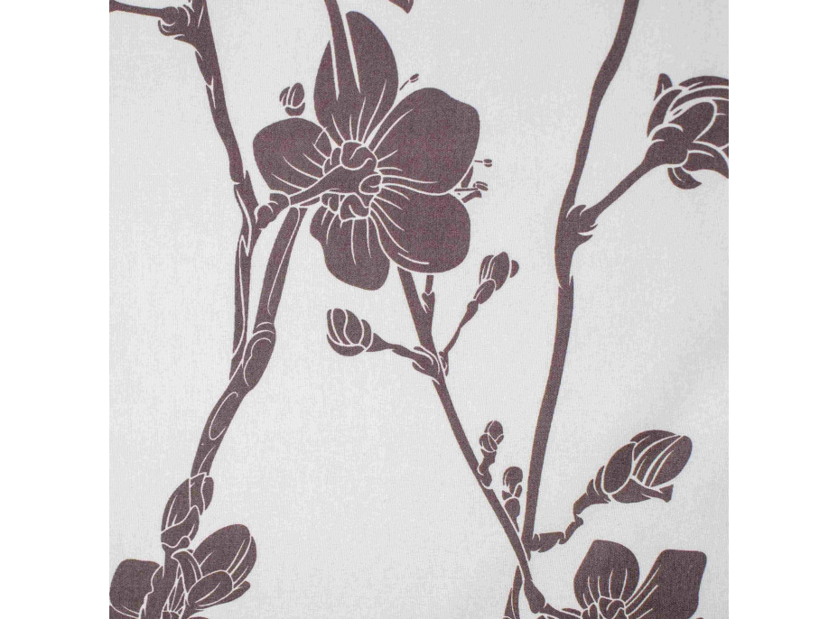 Ložní povlečení z mikrovlákna SATIN TOUCH - 160x200 cm - bílé/hnědé