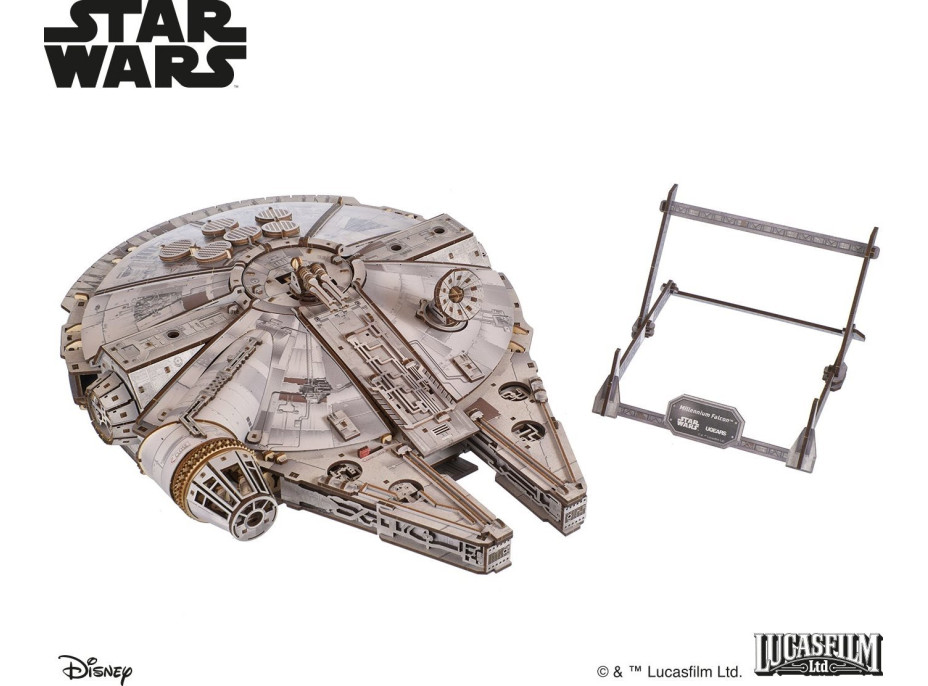 UGEARS 3D puzzle Star Wars: Millennium Falcon 1235 dílků