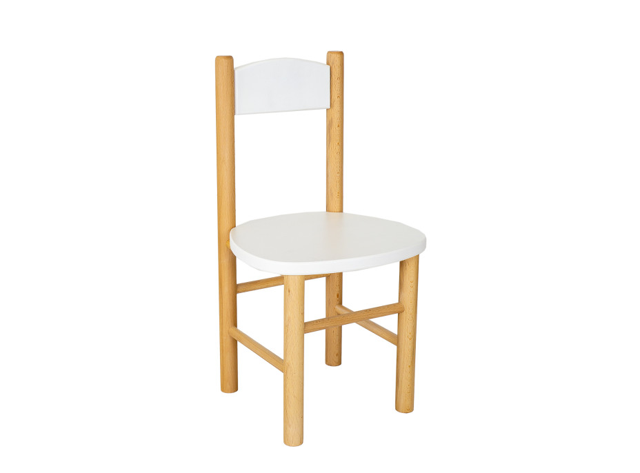 Dětská dřevěná židlička z masivu - barevná