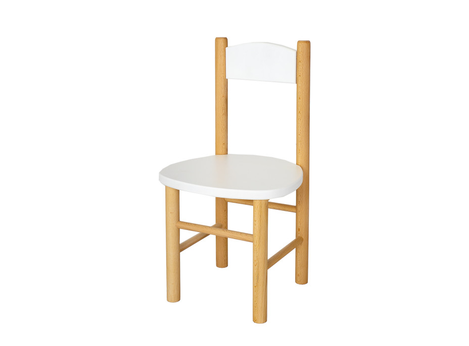 Dětská dřevěná židlička z masivu - barevná