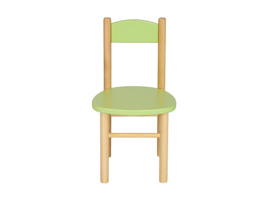Dětská dřevěná židlička z masivu - barevná