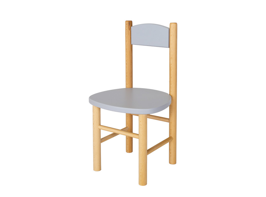 Dětská dřevěná židlička z masivu - barevná