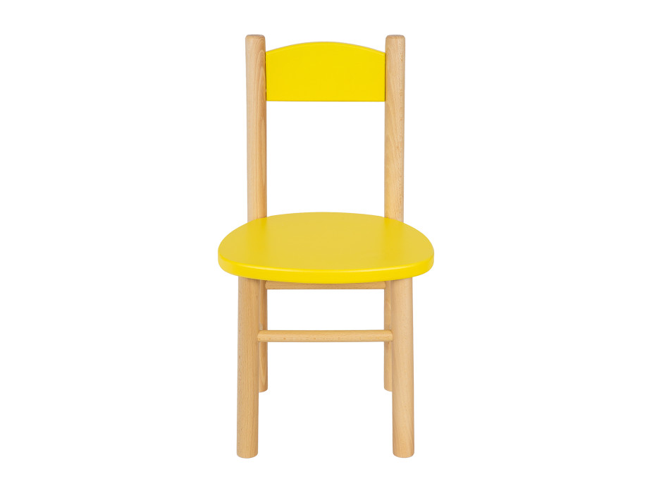 Dětská dřevěná židlička z masivu - barevná