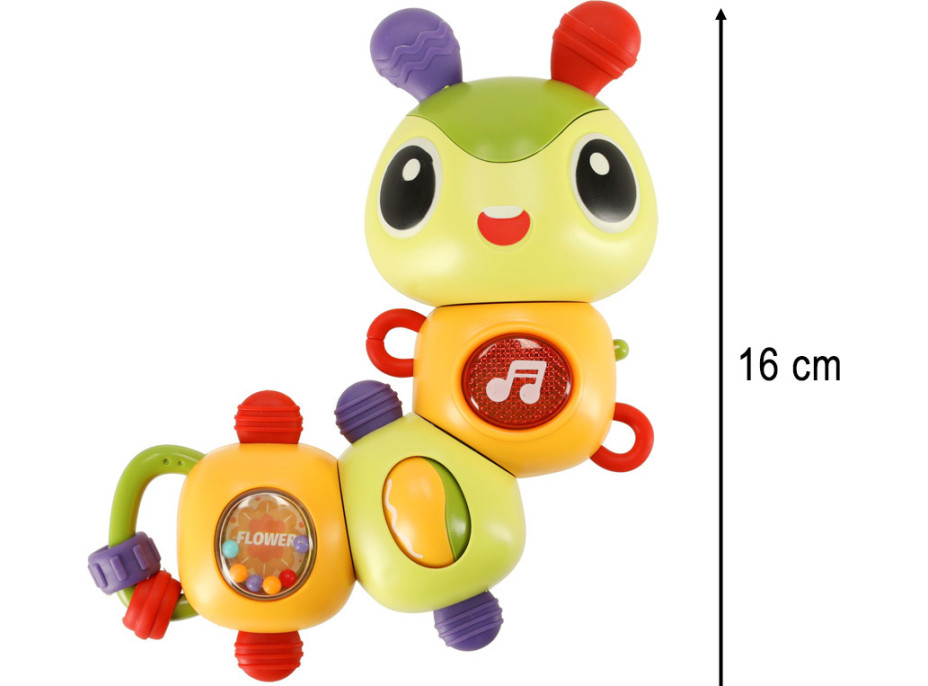 Elektronická hudební hračka - Housenka