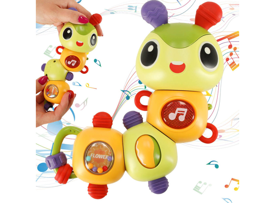 Elektronická hudební hračka - Housenka