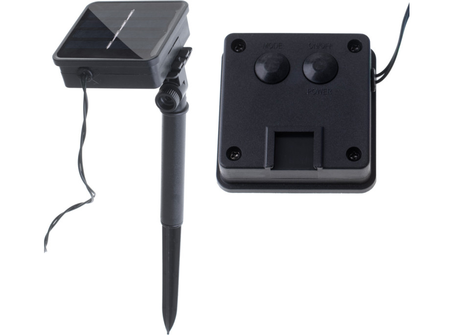 Solární zahradní osvětlení kuličky - 7 m 50 LED - teplá bílá