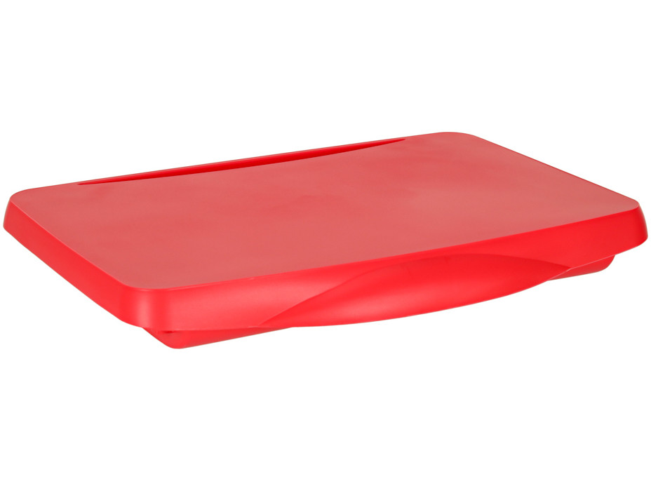 Dětský stolek do auta s úložným prostorem červený