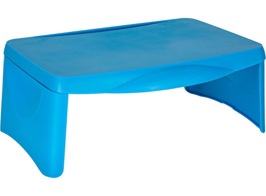 Dětský stolek do auta s úložným prostorem - modrý