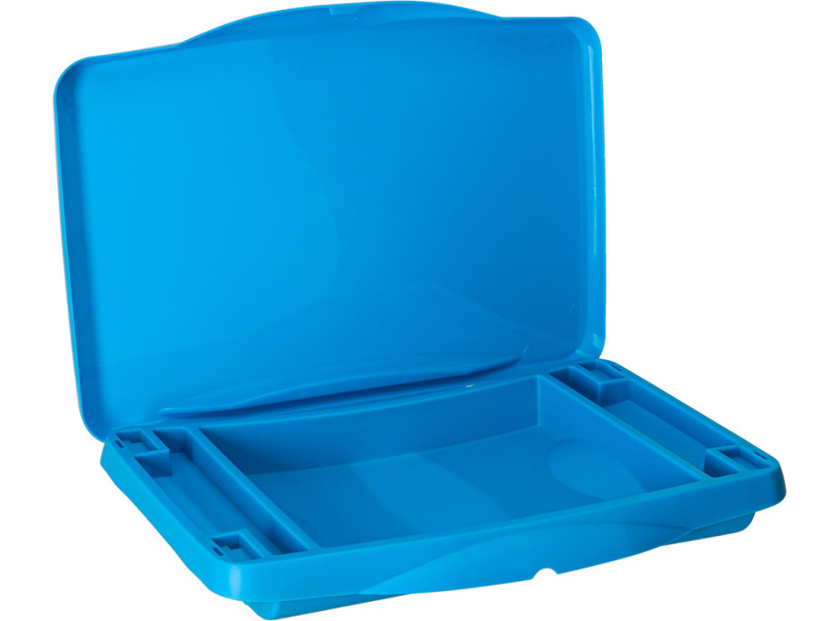 Dětský stolek do auta s úložným prostorem - modrý