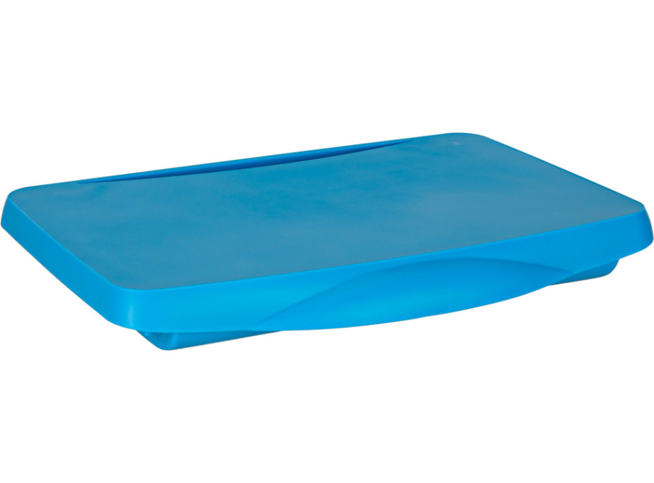 Dětský stolek do auta s úložným prostorem - modrý