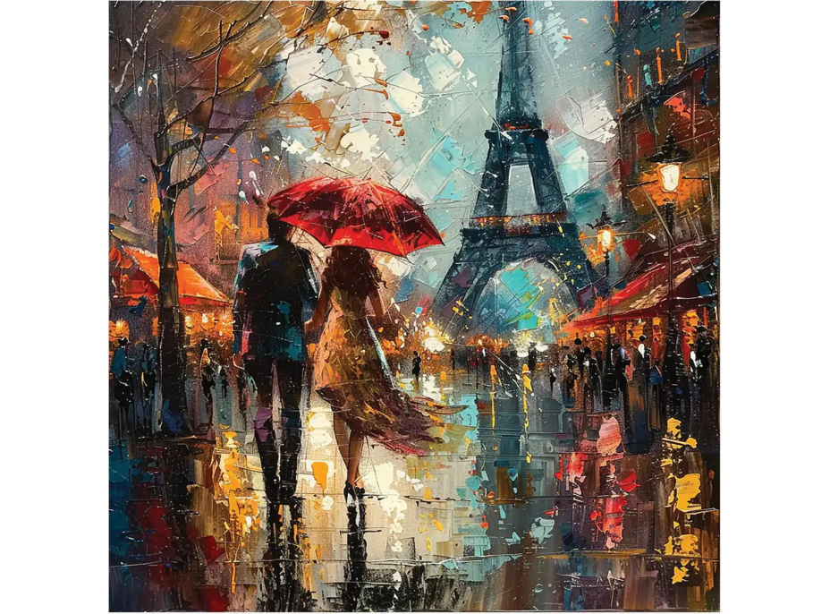 ANATOLIAN Čtvercové puzzle Láska v Paříži 1024 dílků