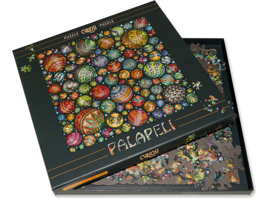 CURIOSI Čtvercové puzzle Palapeli: Barevné kuličky 248 dílků