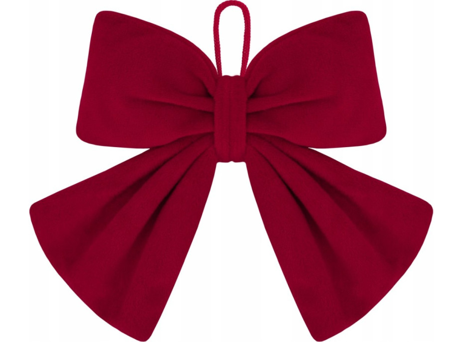 Dekorační mašle Rich Red Bow 14x12,5 cm - červená