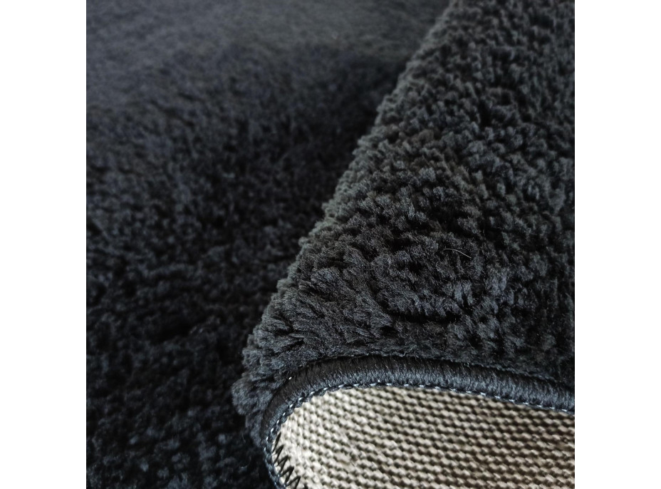 Moderní koberec SHAGGY CAMIL - černý, 200x290 cm