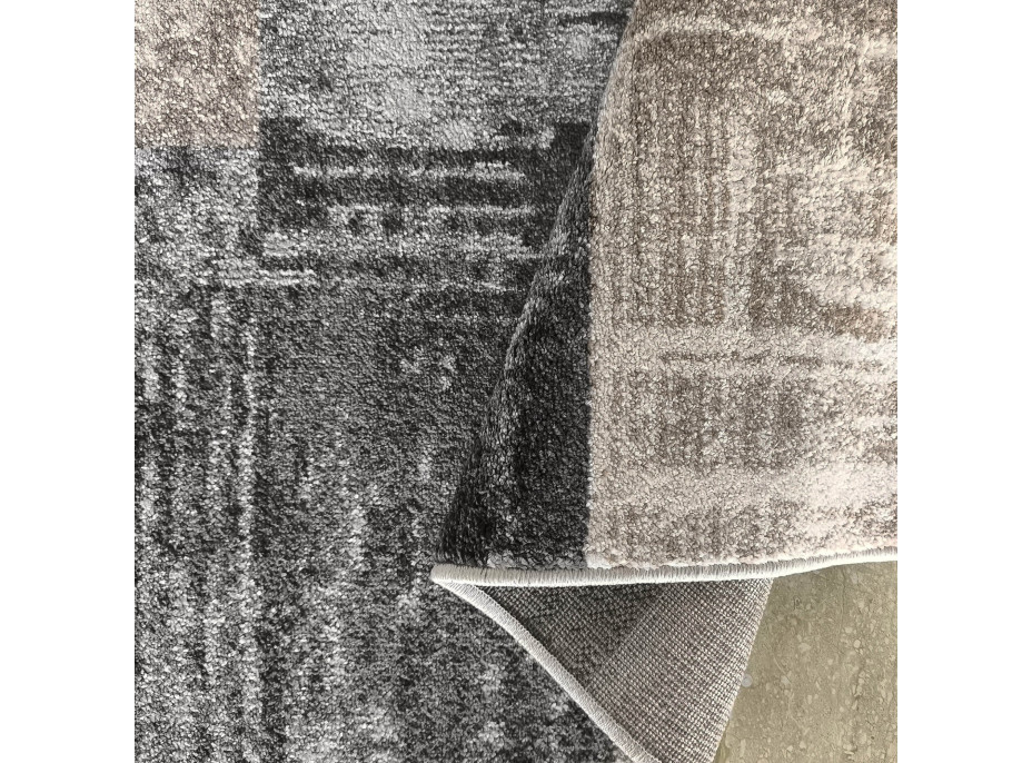 Kusový koberec PANNE squares - odstíny šedé