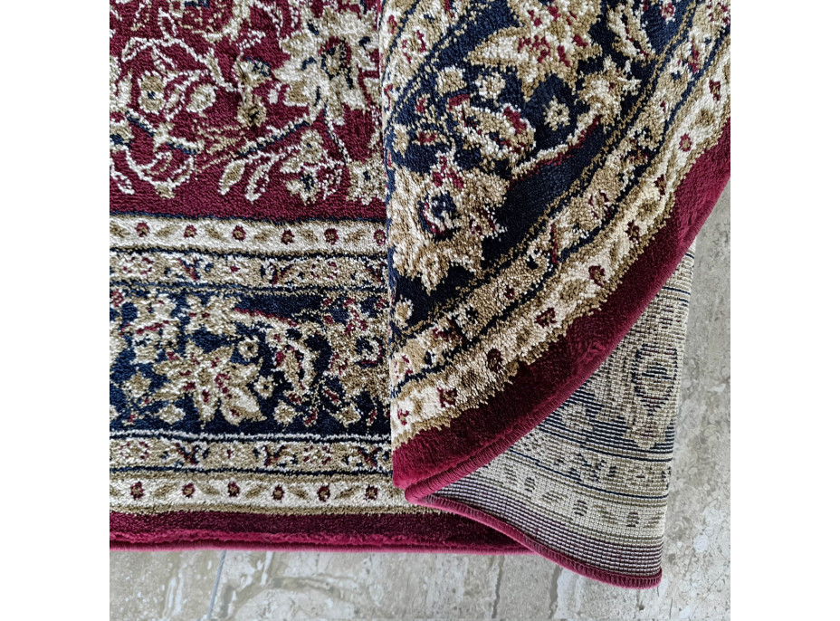 Kusový koberec NOBLE ornament oval - červený