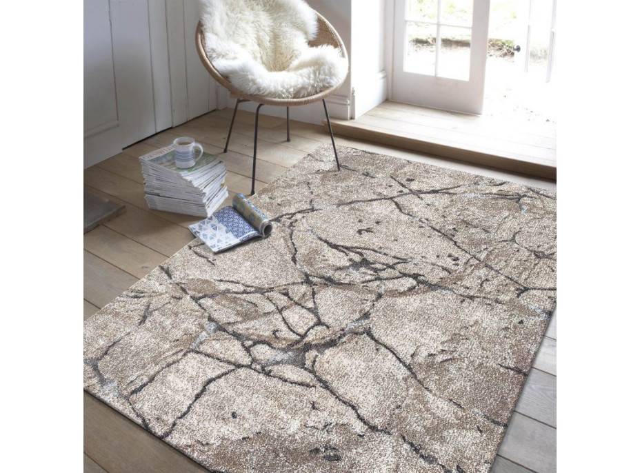 Kusový koberec PANNE stone - odstíny béžové